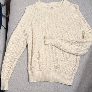 Wilfred Cozy Cream Knit Sweater